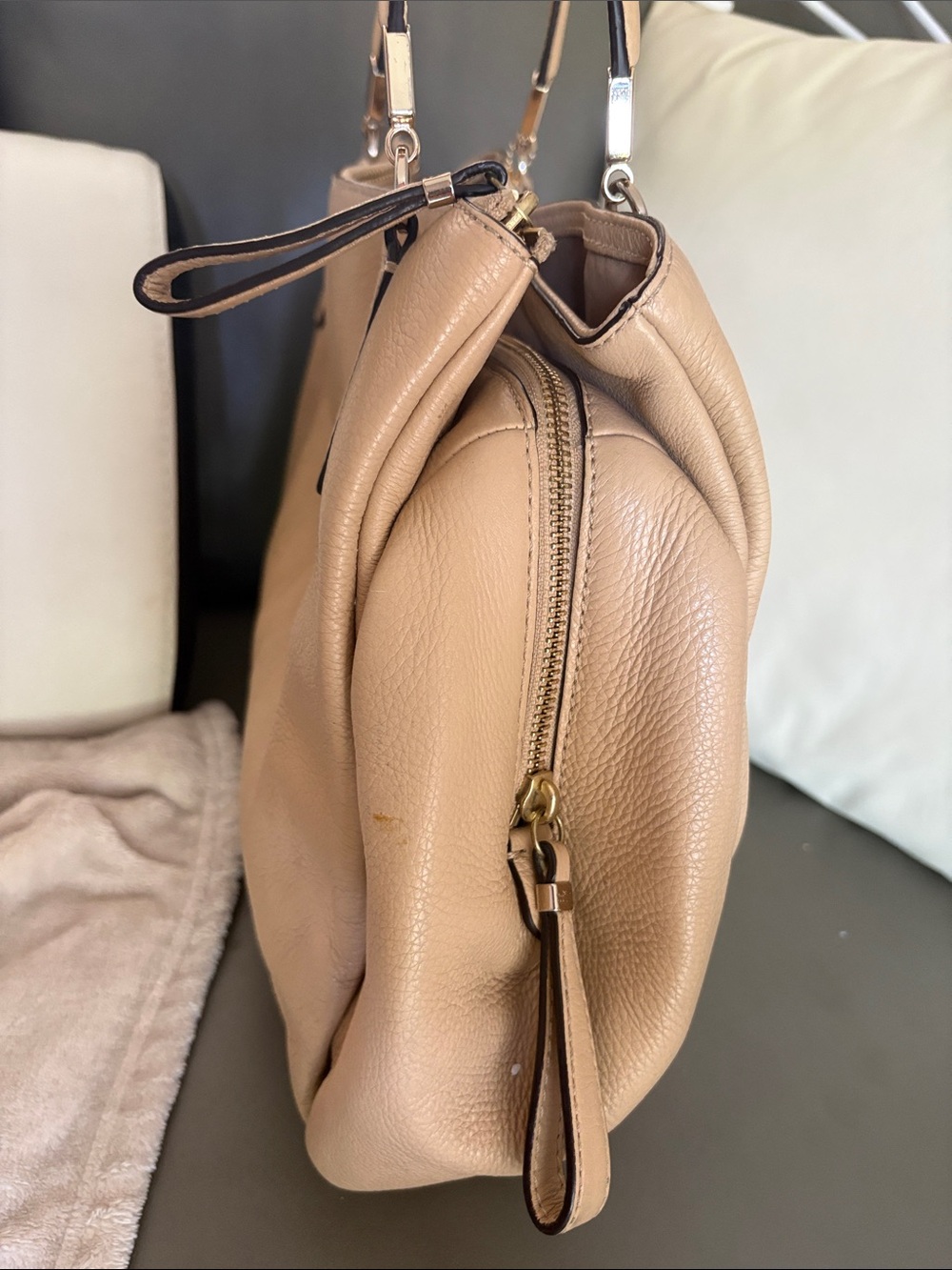 Coach Pebbled Leather Madison Carryall Shoulder Tote - Picture 9 of 14